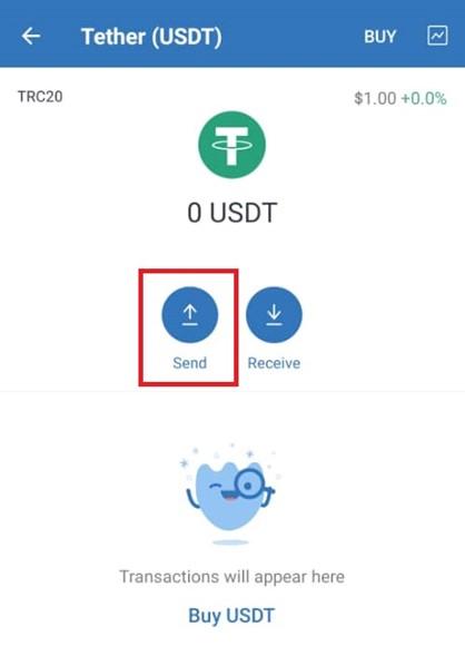 انتقال تتر به صرافی بای بیت