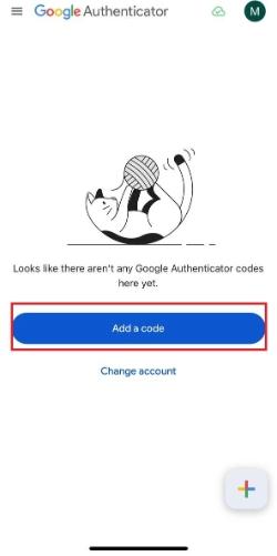 ایجاد حساب در Google Authenticator